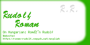 rudolf roman business card